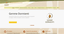 Desktop Screenshot of gemmedormienti.org