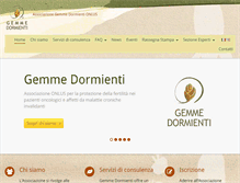 Tablet Screenshot of gemmedormienti.org